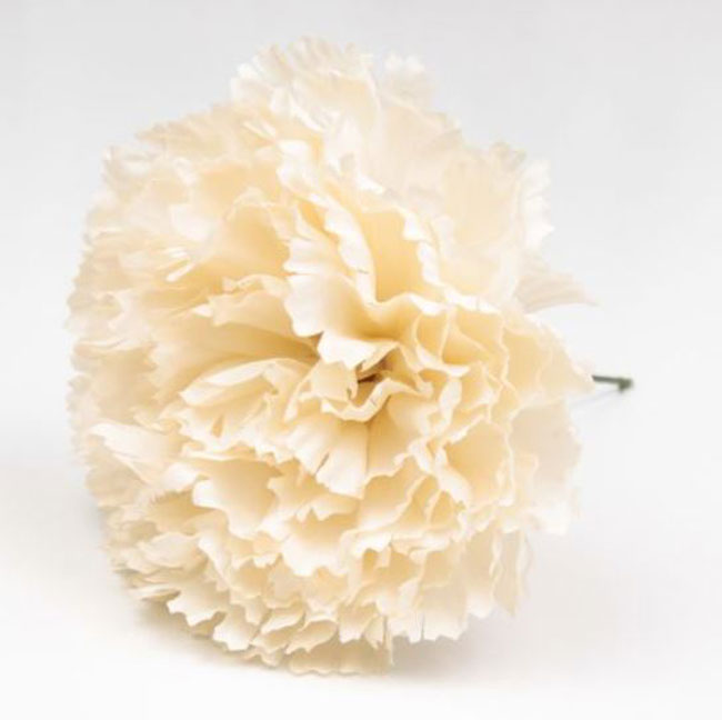 Flamenco Artificial Carnations. Sevilla Model. Cream